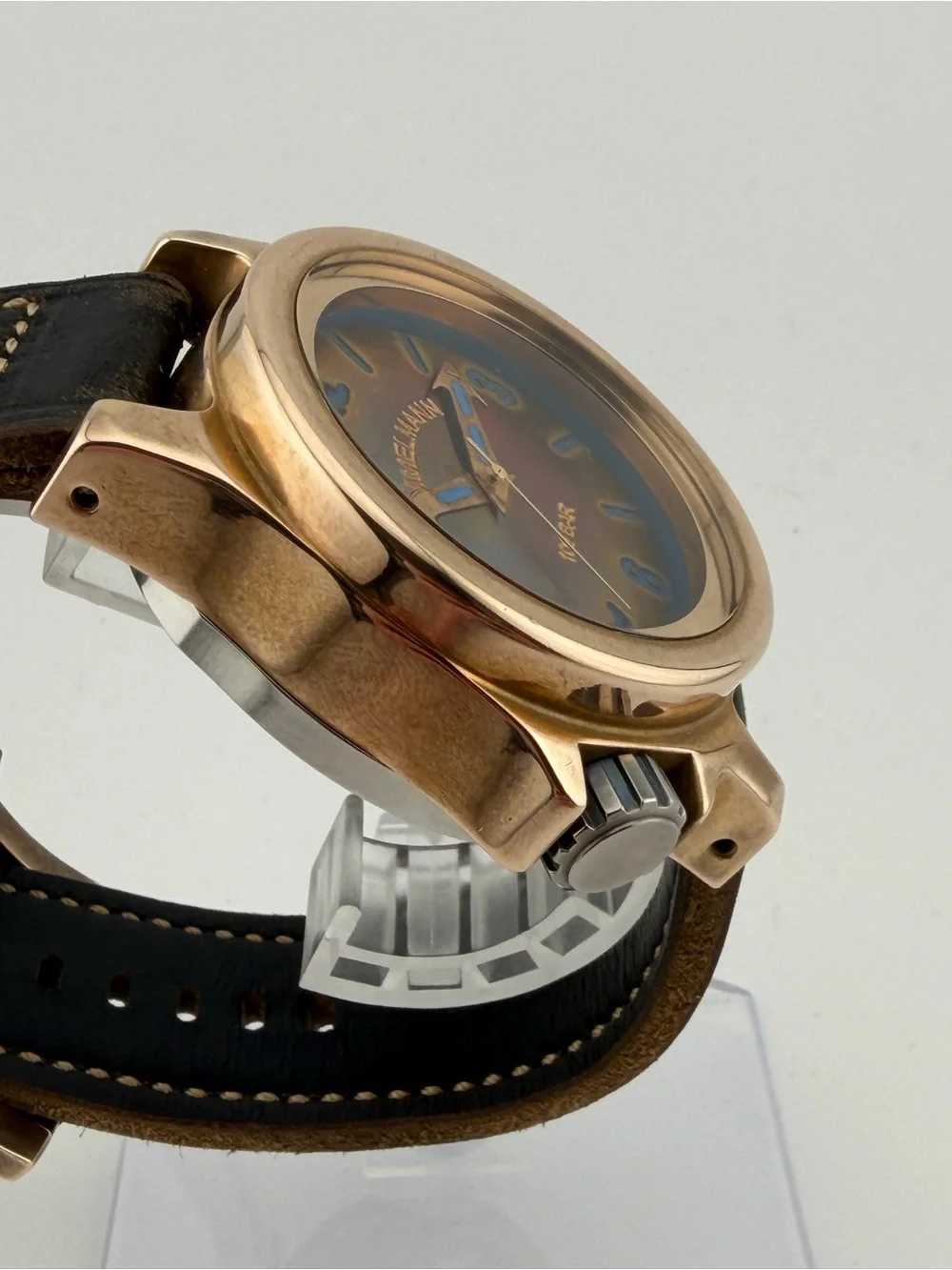 IMMELMANN - SUPER RARE - Handmade polished bronze - ETA2892-2A; custom strap